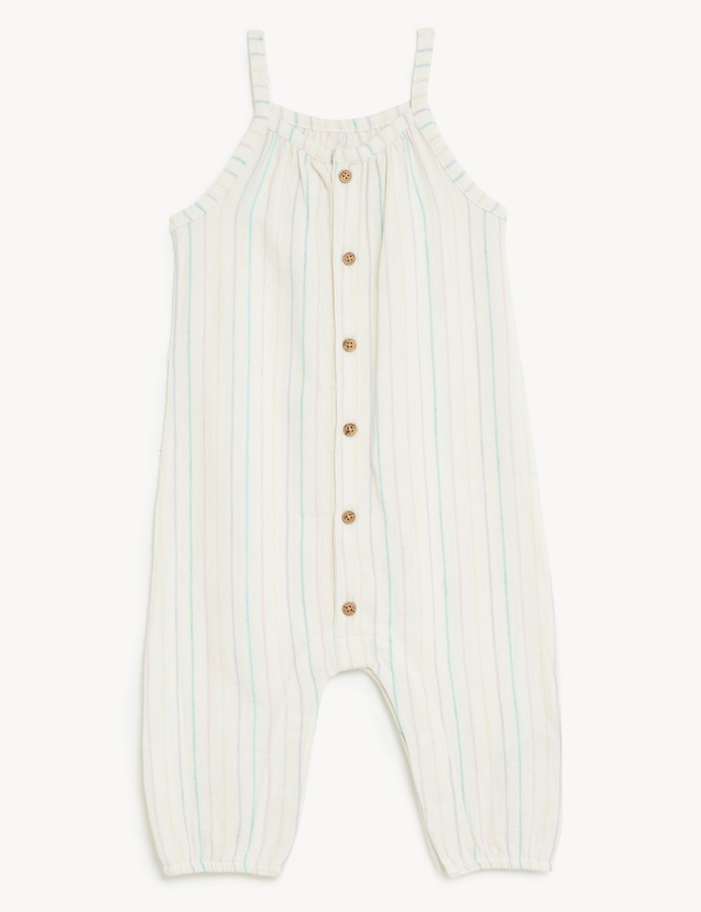 2pc Cotton Rich Striped Romper Outfit (0-3 Yrs) image 3