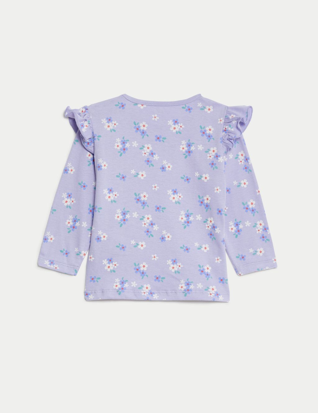 Pure Cotton Floral Top (0-3 Yrs) image 2