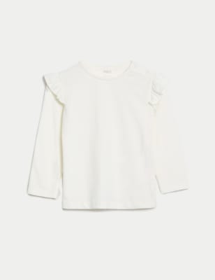 

M&S Collection Top 100% algodón (0-3 años) - Cream, Cream