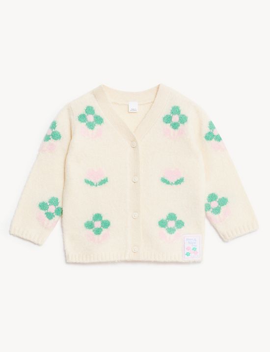 Floral Knitted Cardigan (0-3 Yrs)