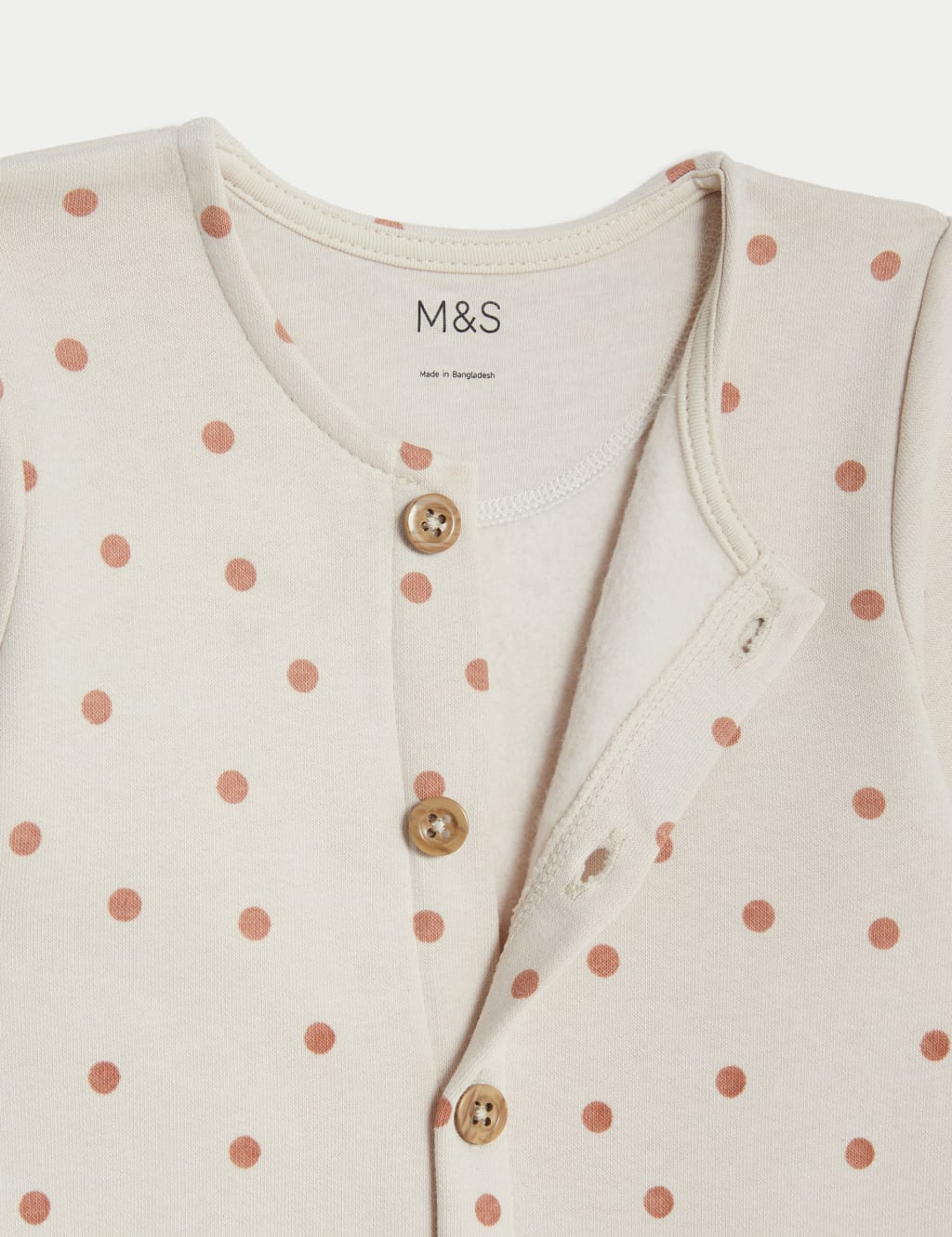 Cotton Rich Spot Romper (0-3 Yrs) image 3