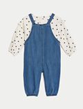 2pc Cotton Rich Spotted Outfit (0-3 Yrs)