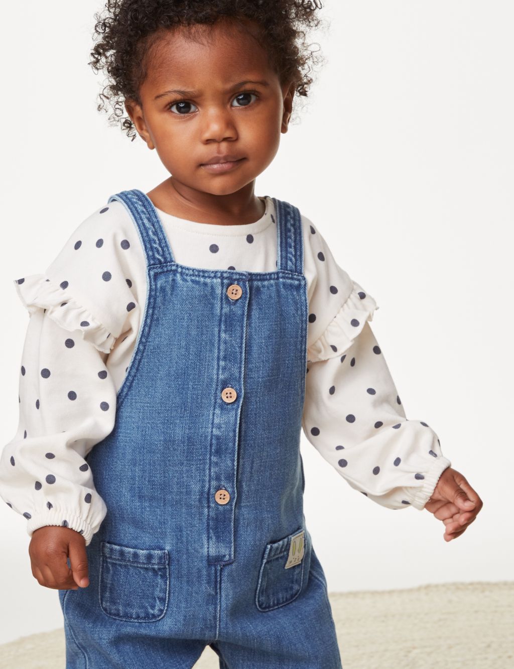 2pc Cotton Rich Spotted Outfit (0-3 Yrs) image 8