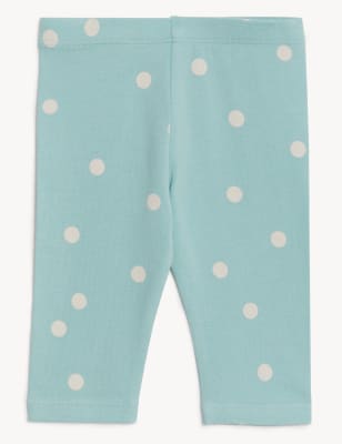 Cotton Rich Spot Leggings (0-3 Yrs)