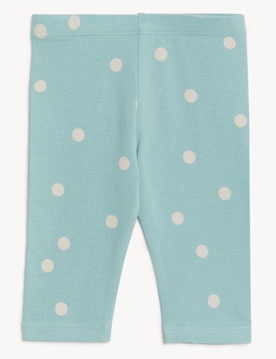 Cotton Rich Spot Leggings (0-3 Yrs)
