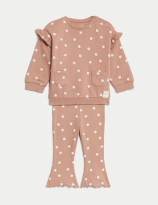 

Girls M&S Collection 2pc Cotton Rich Spot Outfit (0-3 Yrs) - Multi, Multi