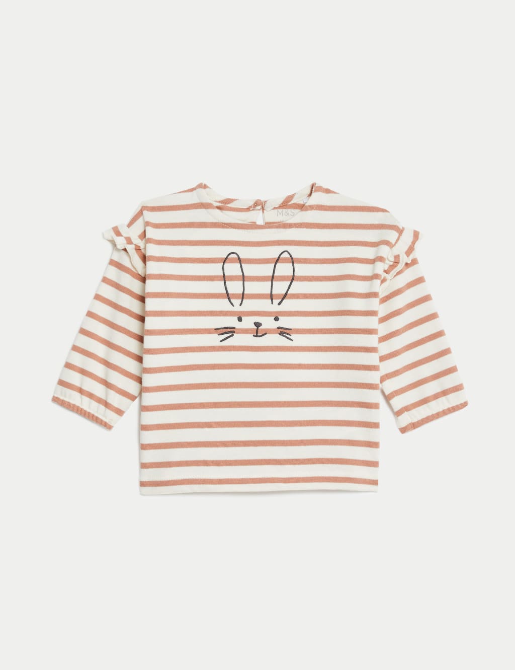 2pc Pure Cotton Striped Bunny Outfit (0-3 Yrs) image 3