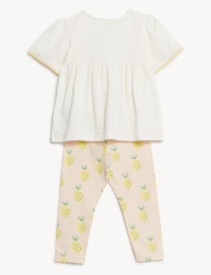 2pc Cotton Rich Lemon Outfit