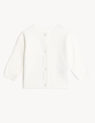 

Girls M&S Collection Knitted Cardigan (0-3 Yrs) - Ivory, Ivory