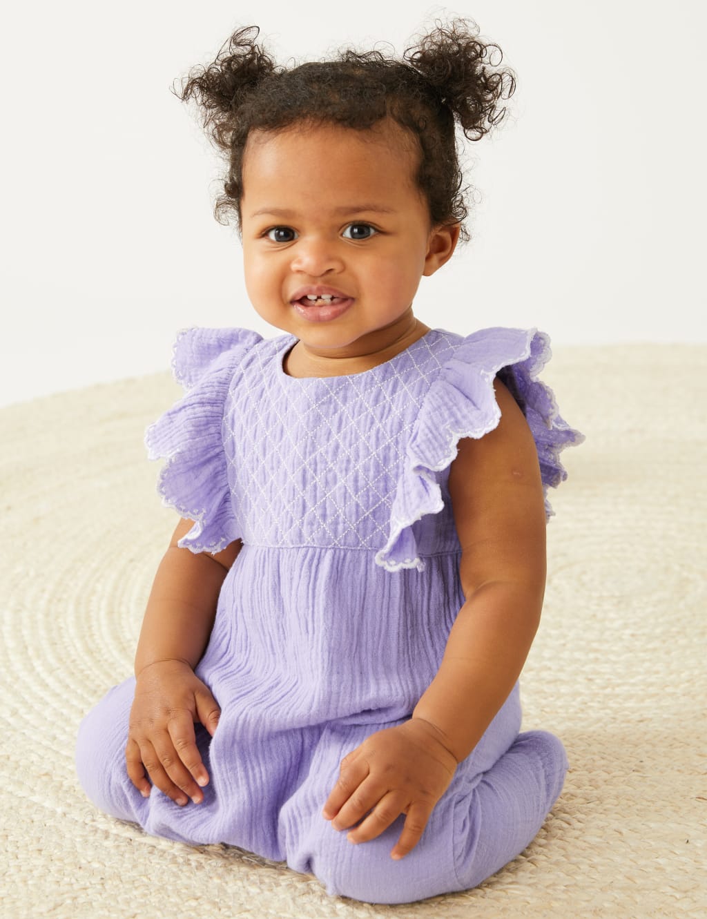 Pure Cotton Frill Romper (0-3 Yrs) image 5