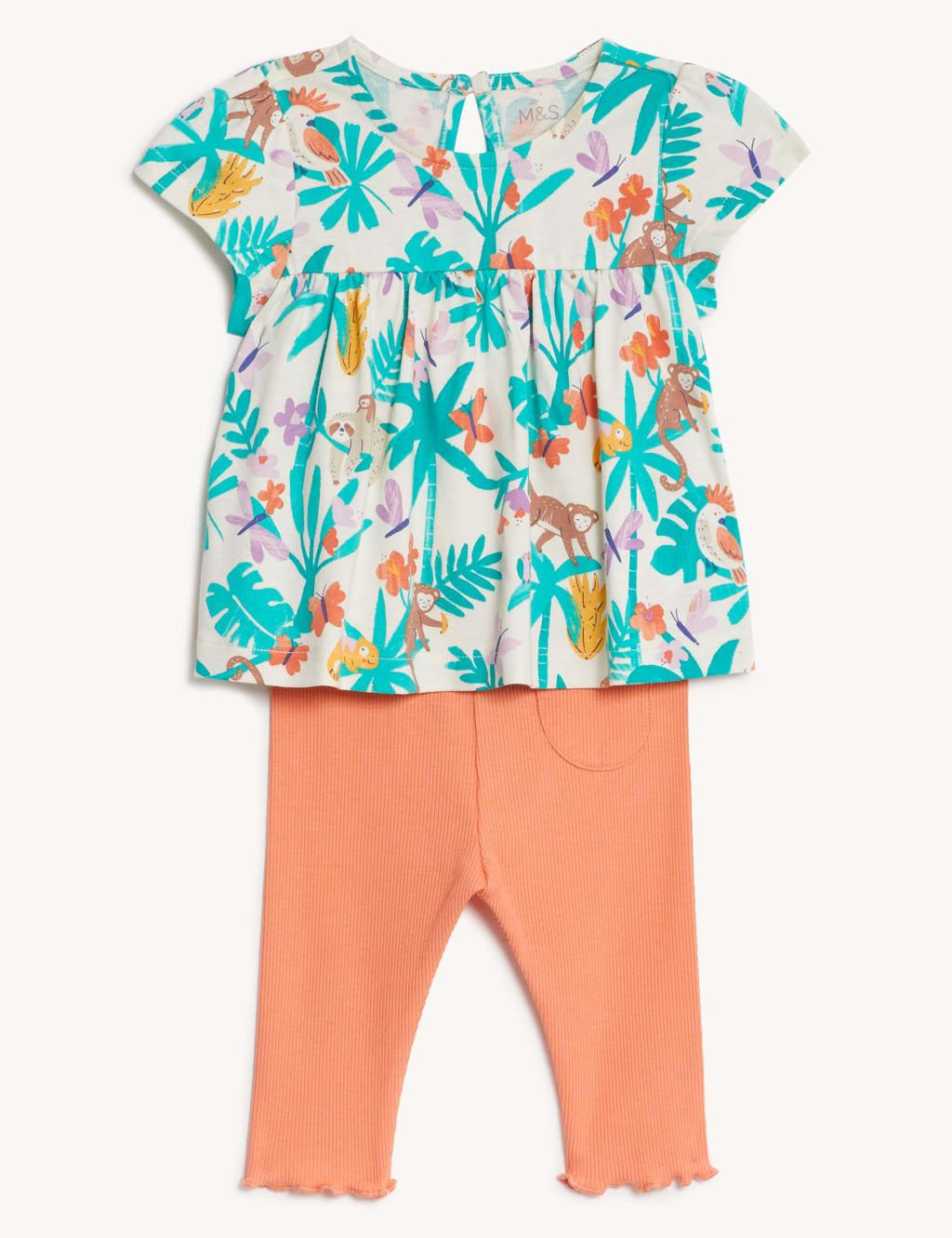 Cotton Rich Jungle Outfit (0-3 Yrs) image 1