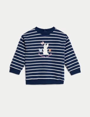 Cotton Rich Striped Sweatshirt (0-3 Yrs)