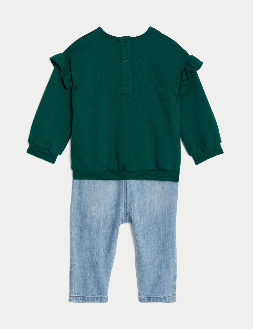 2pc Cotton Rich Heart Outfit (0-3 Yrs) image 2