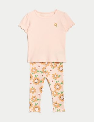 2pc Cotton Rich Sunflower Outfit (0-3 Yrs)