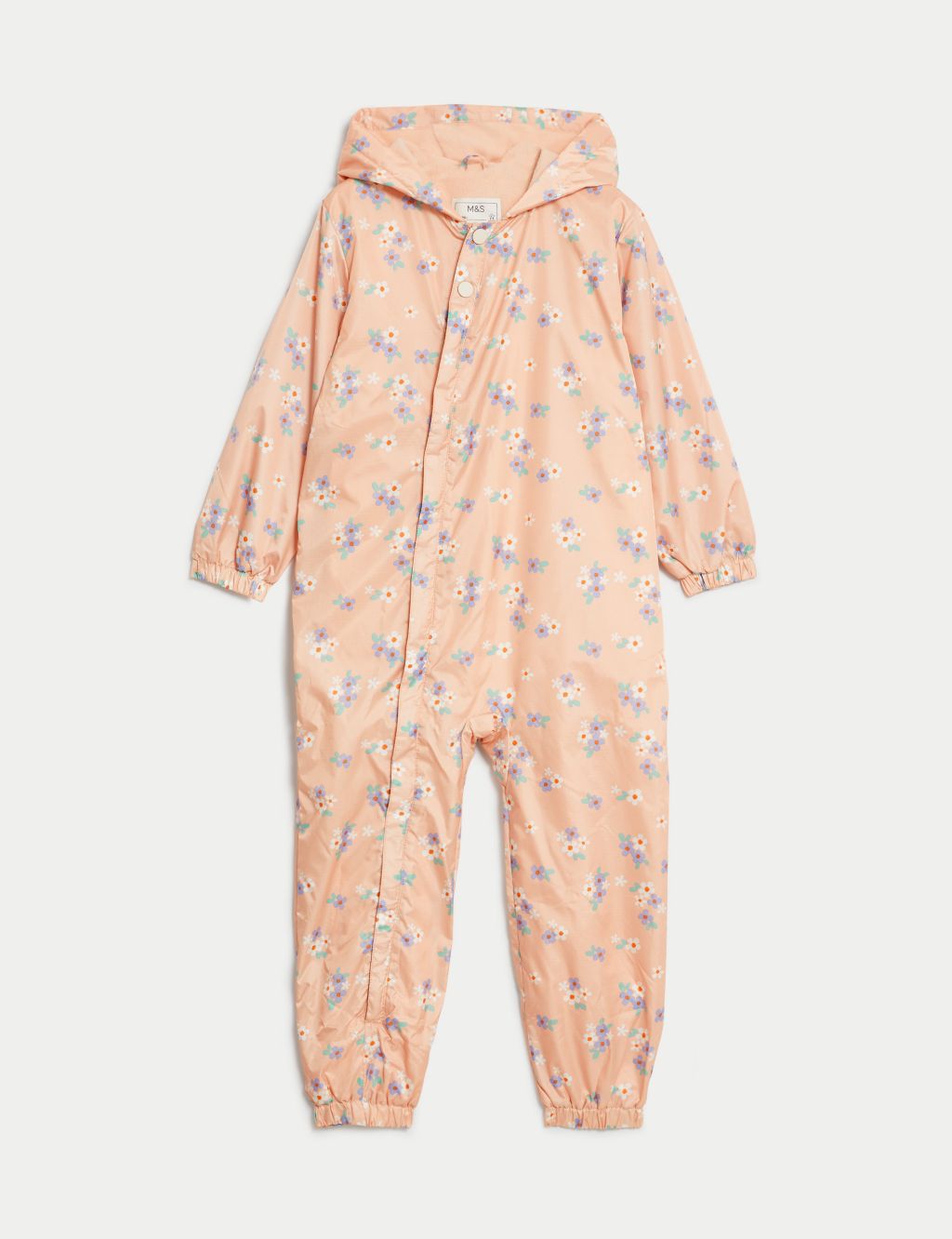 Ditsy Floral Hooded Puddlesuit (3-5 Yrs) image 1