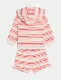 2pc Cotton Rich Striped Outfit (0 - 3 Yrs)