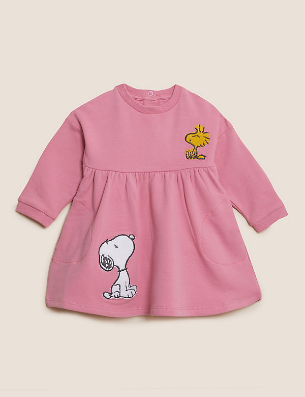 فستان Snoopy™ من القطن الغني ‏(0 - 3 سنوات)