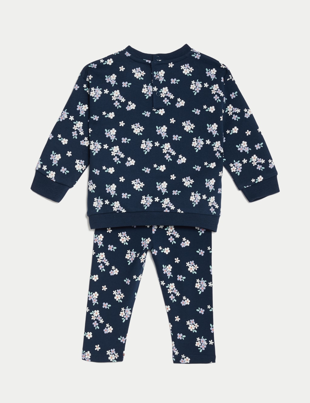 2pc Cotton Rich Floral Outfit (0-3 Yrs) image 2