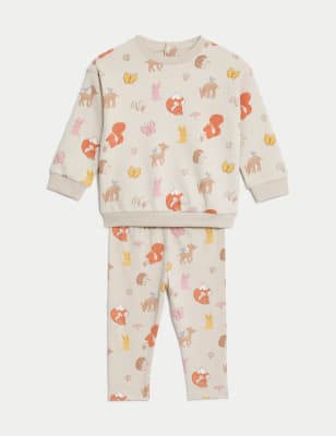 

Girls M&S Collection 2pc Cotton Rich Animal Outfit (0-3 Yrs) - Multi, Multi