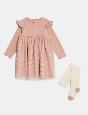 

Girls M&S Collection 2pc Cotton Rich Stars Outfit (0-3 Yrs) - Pink Mix, Pink Mix