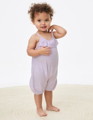 

Girls M&S Collection Pure Cotton Romper (0-36 Mths) - Lilac, Lilac