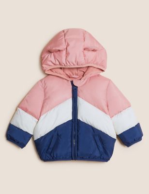 

Girls M&S Collection Stormwear™ Chevron Padded Coat (0-3 Yrs) - Pink Mix, Pink Mix