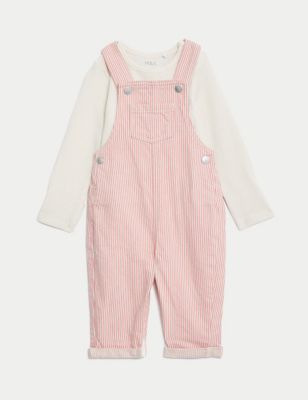 

Girls M&S Collection 2pc Cotton Rich Striped Outfit (0-3 Yrs) - Pink Mix, Pink Mix