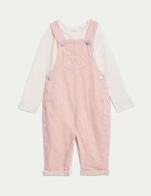 

Girls M&S Collection 2pc Cotton Rich Striped Outfit (0-3 Yrs) - Pink Mix, Pink Mix