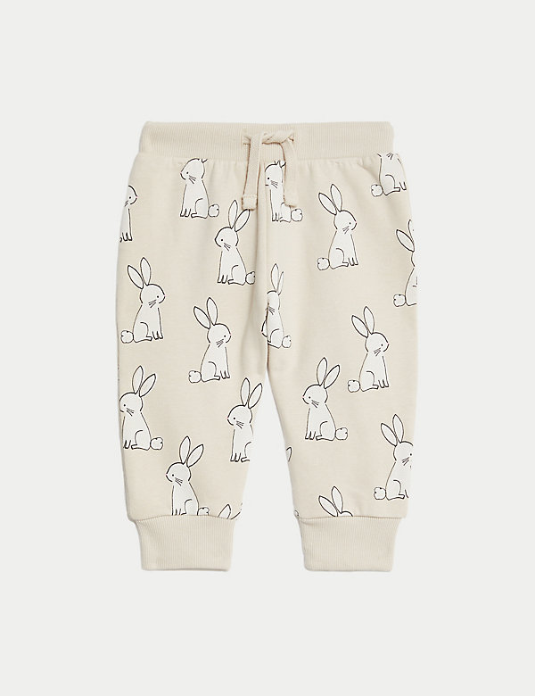Cotton Rich Bunny Joggers (0-3 Yrs) - DK