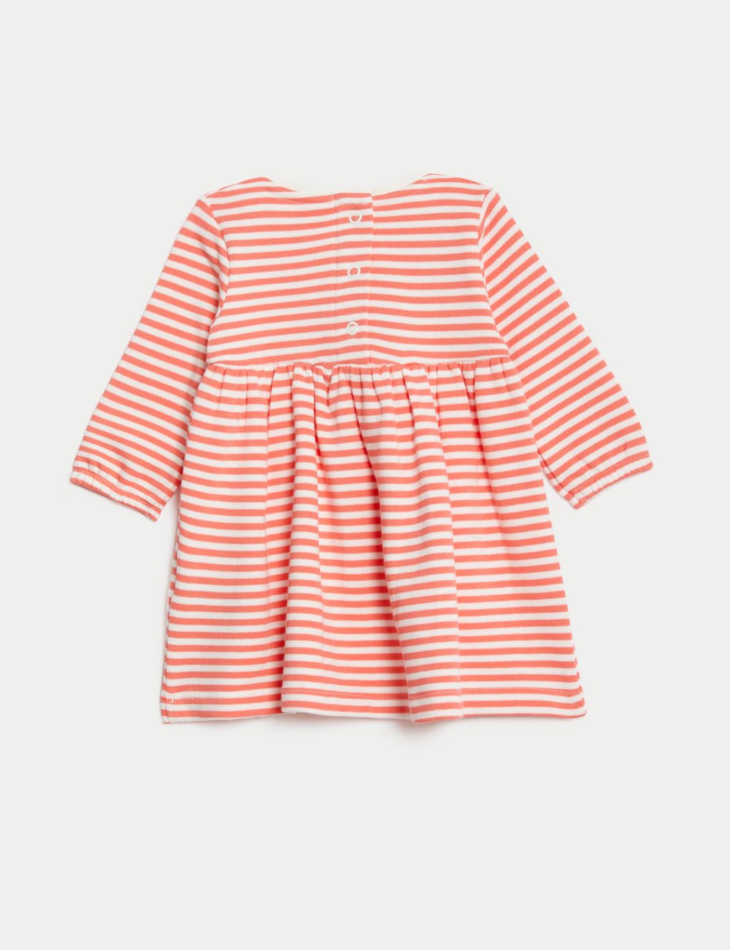 Cotton Rich Striped Sweatshirt Dress (0-3 Yrs) image 2