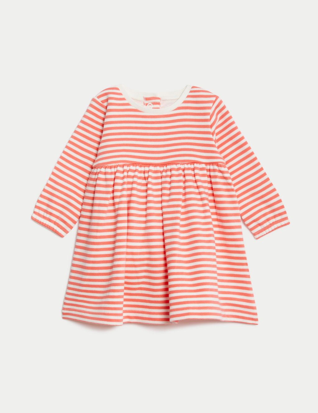 Cotton Rich Striped Sweatshirt Dress (0-3 Yrs) image 1