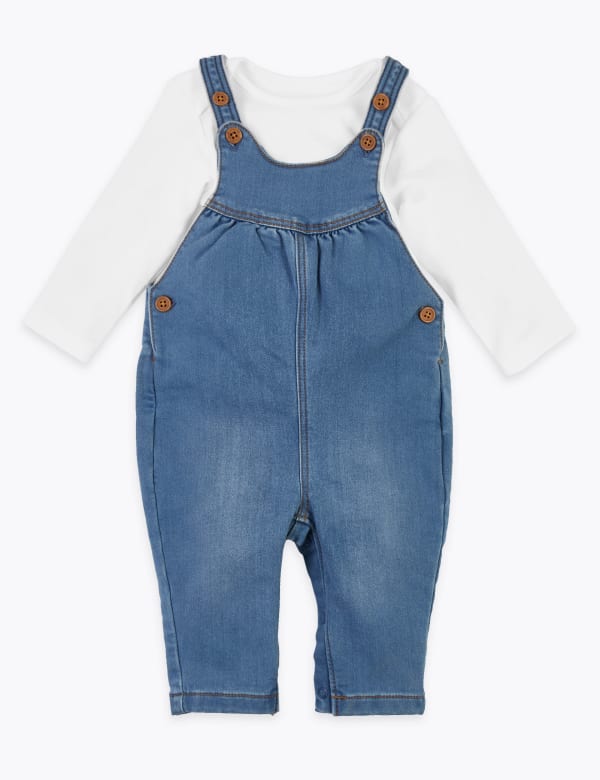 2 Piece Dungaree Outfit (0-3 Yrs)