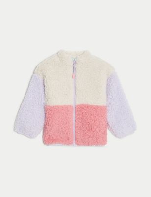 Fleece Colour Block Zip Jacket (0-3 Yrs)