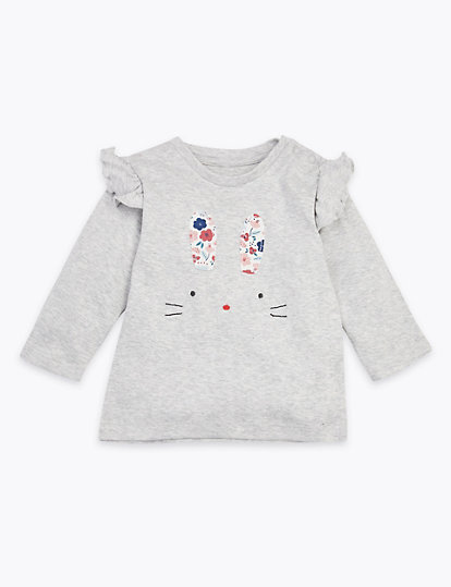 3 Pack Cotton Bunny Tops (0-3 Yrs)