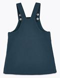 Cotton Embroidered Denim Pinafore (0-3 Yrs)