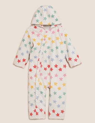 

Girls M&S Collection Star Fisherman Puddlesuit (6 Mths - 3 Yrs) - Calico, Calico