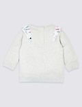 Cotton Frill Sweatshirt