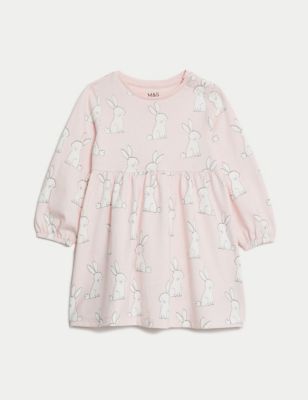 Pure Cotton Bunny Dress (0-3 Yrs)
