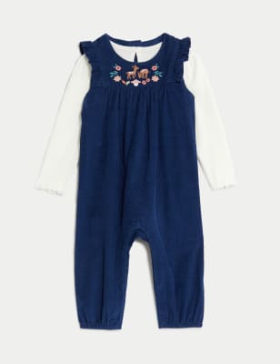 

Girls M&S Collection 2pc Cotton Rich Woodland Animal Outfit (0-3 Yrs) - Navy Mix, Navy Mix