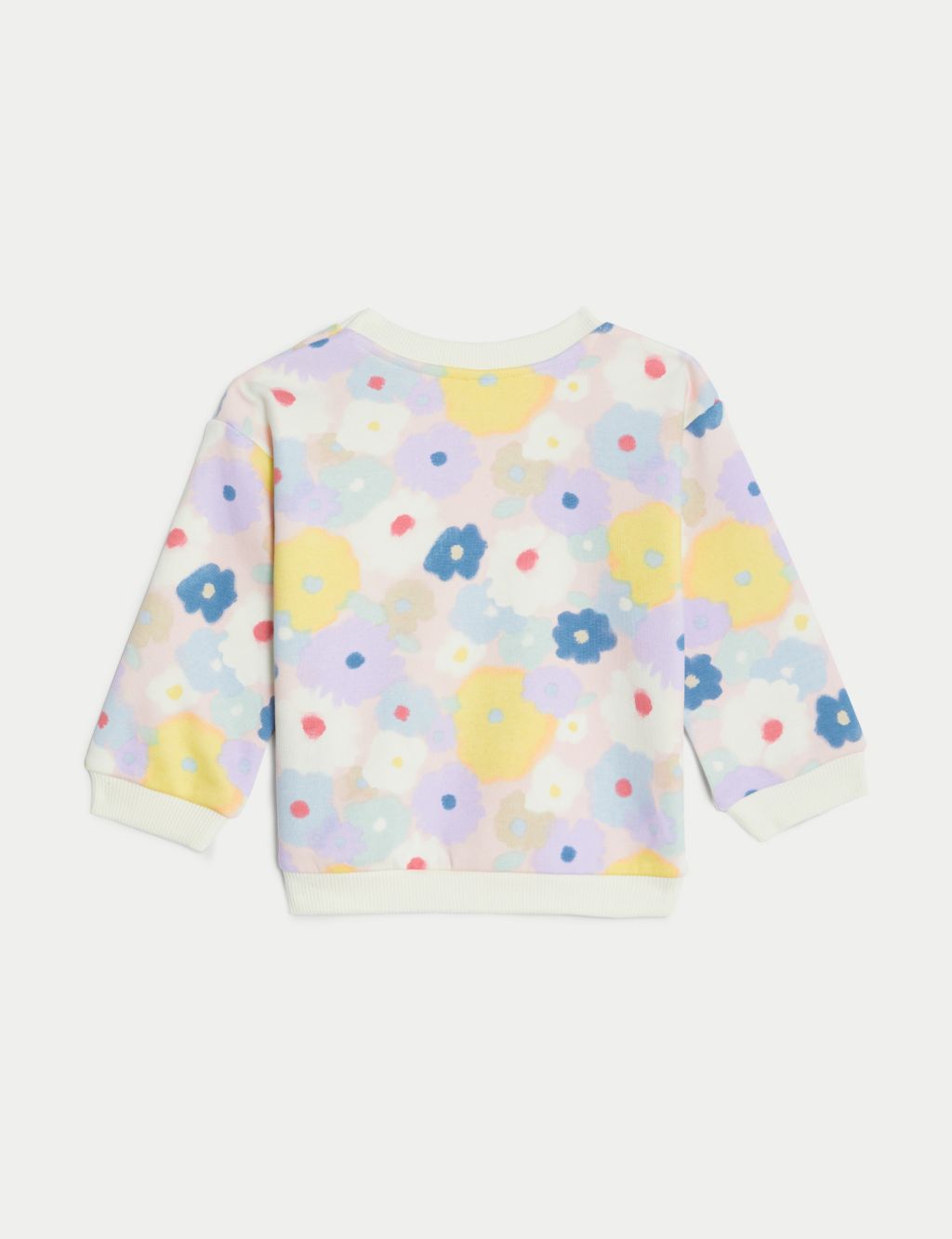 Cotton Rich Floral Sweatshirt (0-3 Yrs) image 3