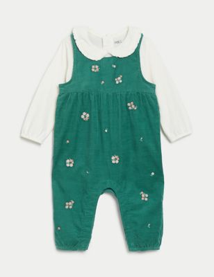 2pc Pure Cotton Embroidered Outfit (0-3 Yrs)