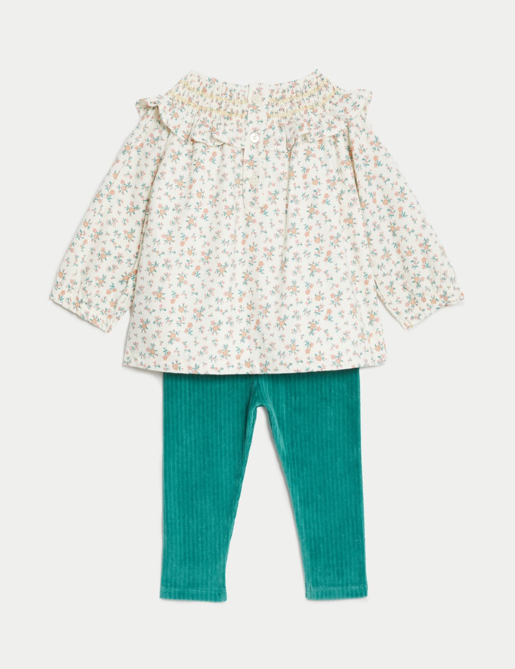 2pc Cotton Rich Ditsy Floral Outfit (0-3 Yrs) image 2