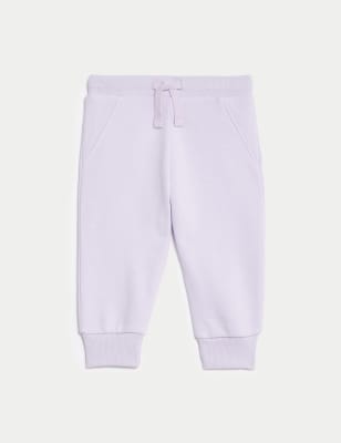 

M&S Collection Jogginghose mit hohem Baumwollanteil (0-3 J.) - Light Lilac, Light Lilac