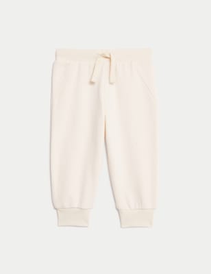

M&S Collection Pantalón deportivo de algodón (0-3 años) - Light Cream, Light Cream
