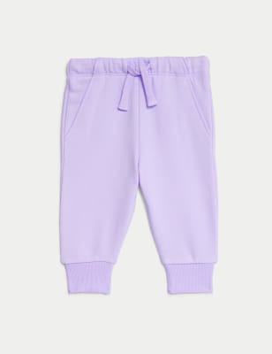 

M&S Collection Pantalón deportivo de algodón (0-3 años) - Lilac, Lilac
