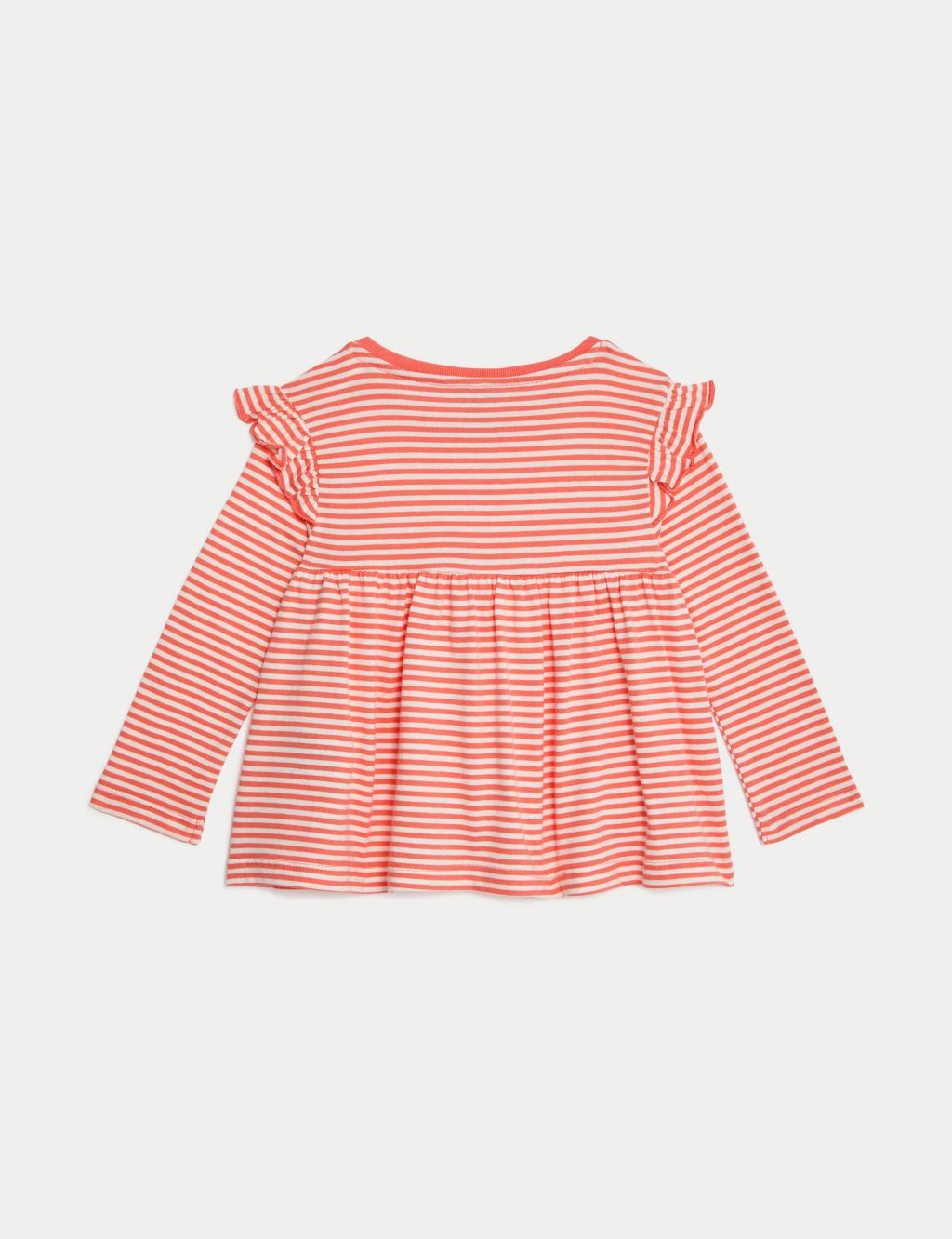 2pk Pure Cotton Butterfly & Striped Tops (0-3 Yrs) image 3