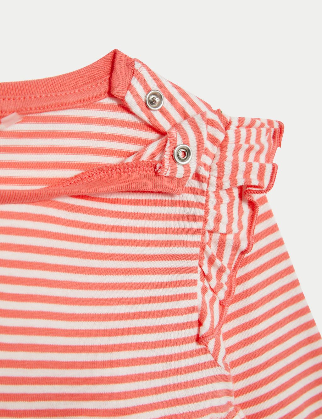 2pk Pure Cotton Butterfly & Striped Tops (0-3 Yrs) image 4