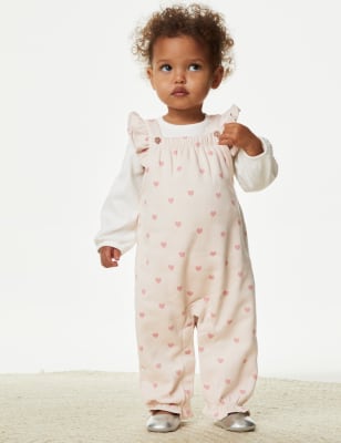 

Girls M&S Collection 2pc Cotton Rich Heart Print Outfit (0-3 Yrs) - Calico Mix, Calico Mix