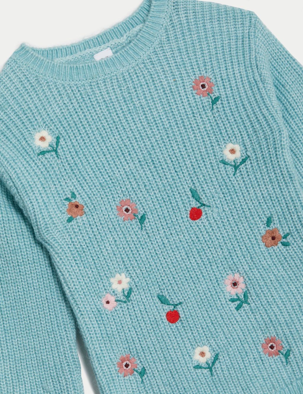 Floral Knitted Jumper (0-3 Yrs) image 3