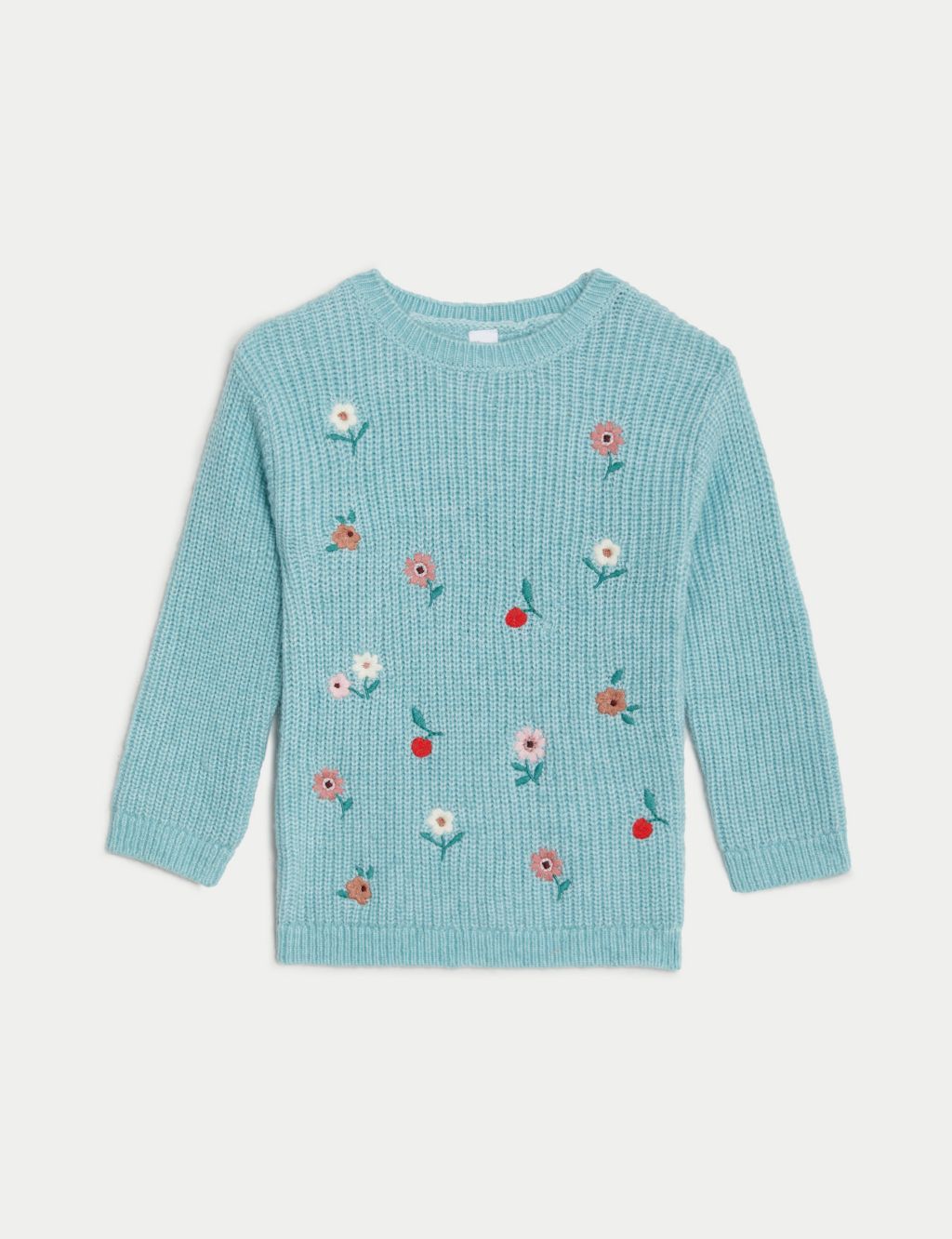 Floral Knitted Jumper (0-3 Yrs) image 1